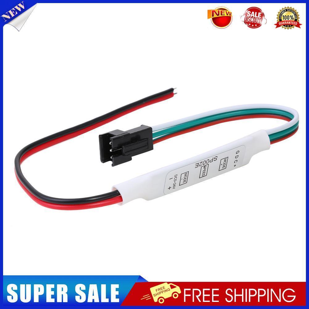 DC5V-12V Mini 3 Keys LED Lights Controller Pixel Dimmer for WS2812B WS2811