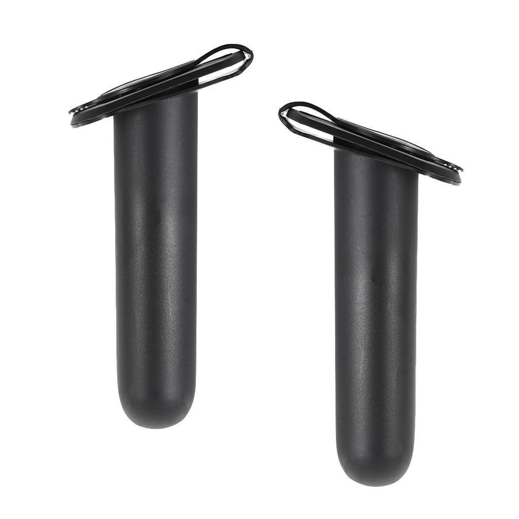 2Pcs Plastic ing Fishing Boat Rod Holder with Cap Cover Kayak Canoe Accessories