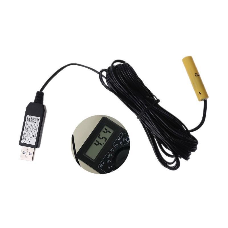 USB Power Supply Cable for AAA Battery Replace 4.5V 3 AAA Battery Eliminator