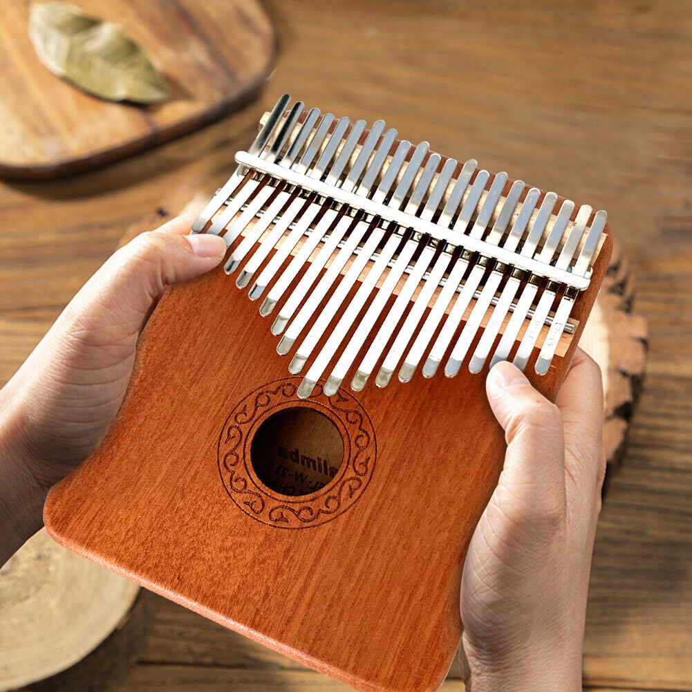 Mahogany 21 Key Kalimba Thumb Piano Mbira Musical Instrument for Beginners
