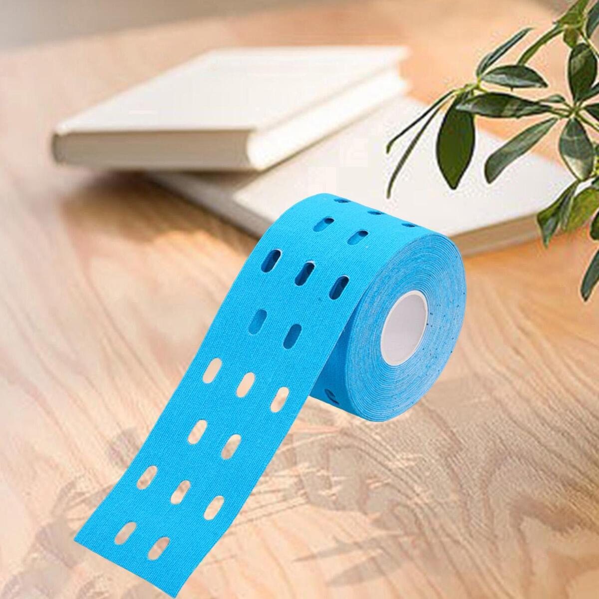 Set of 4 2Inchx16ft Perforated Kinesiology Muscle Tapes for Fitness Running