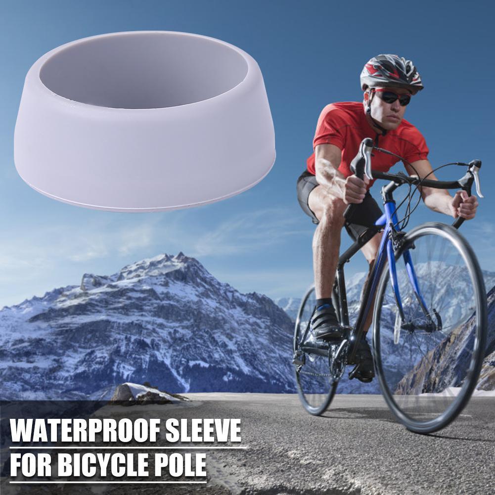 MTB Bike Seatpost Silicone Ring Dust Cover Cycling Accessories (L Grey)