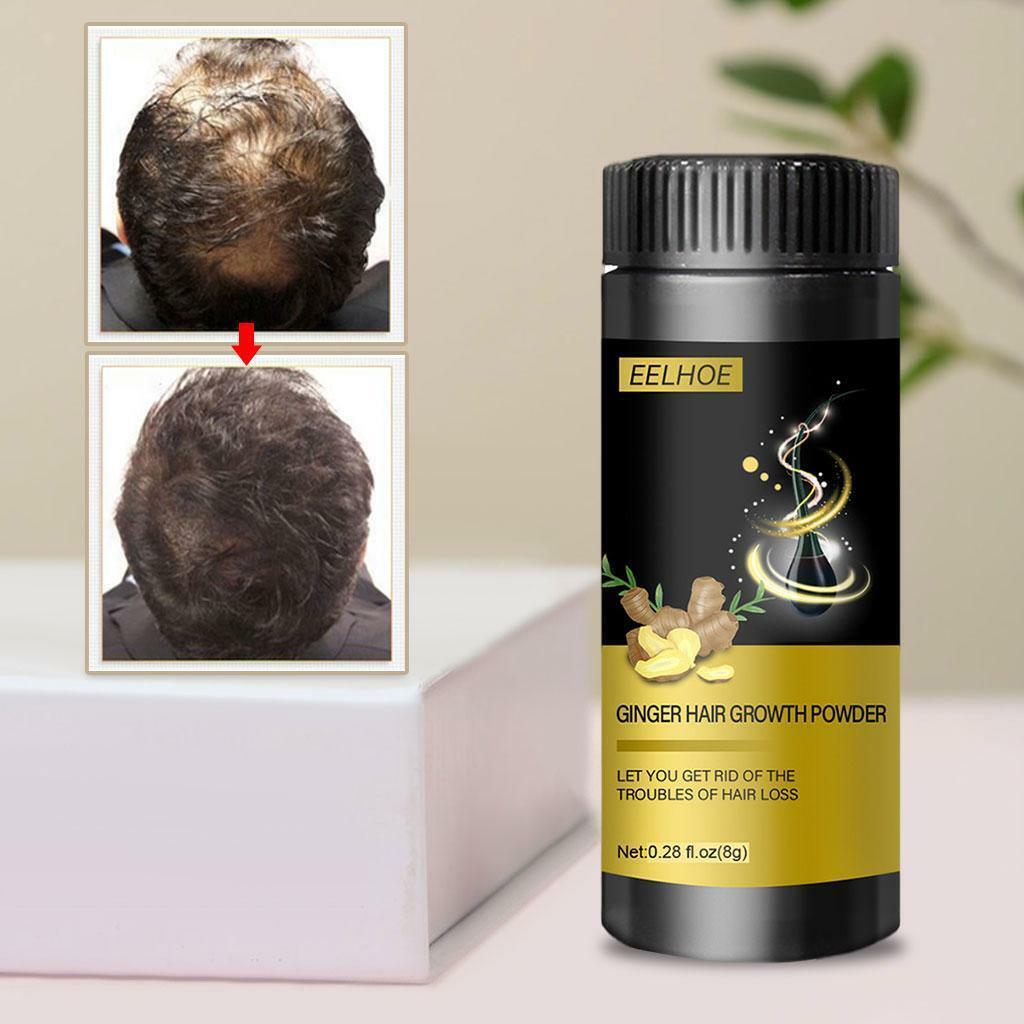 Ginger Hair Growth Powder Repair Treatment Natural Formula Mild Formula Tools