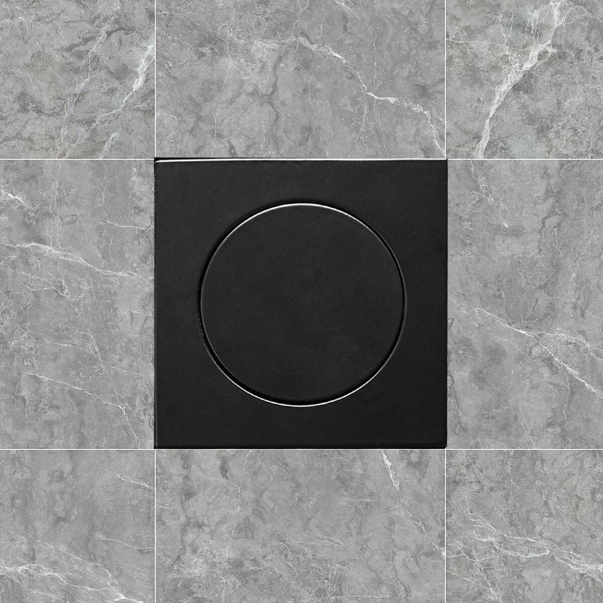 Copper 4 inch Shower Floor Drain Bouncing Cover One Press Drainage Durable