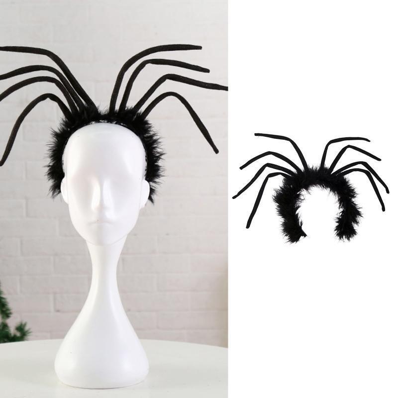 Black Spider Leg Headband Headdress Hair Hoop Funny Headwear for Halloween Party