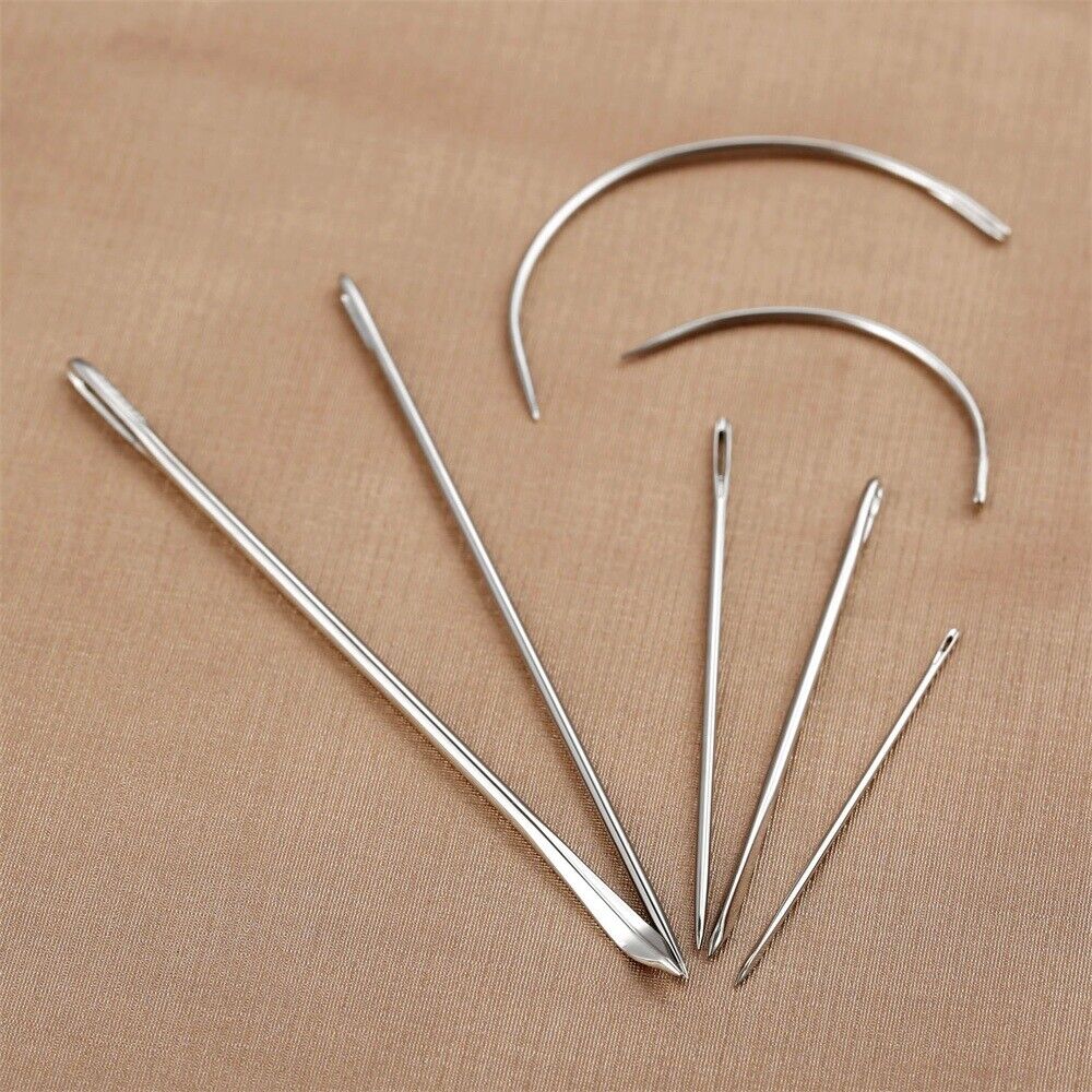 7Pcs/set Sewing Needles Stainless steel Variety of Needles Curved Crochet Hook