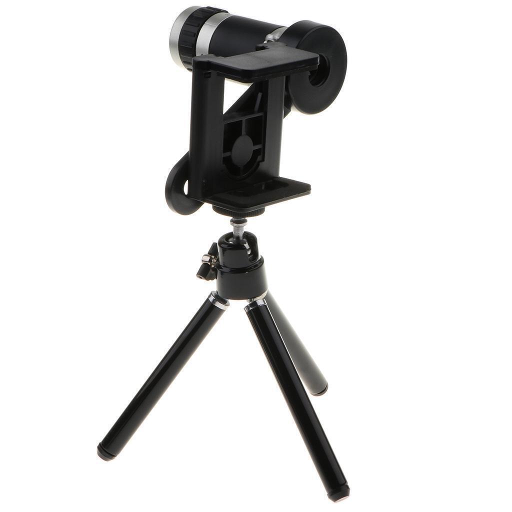 Universal 8X Phone Camera Telephoto Lens+360° Rotatable Tripod for
