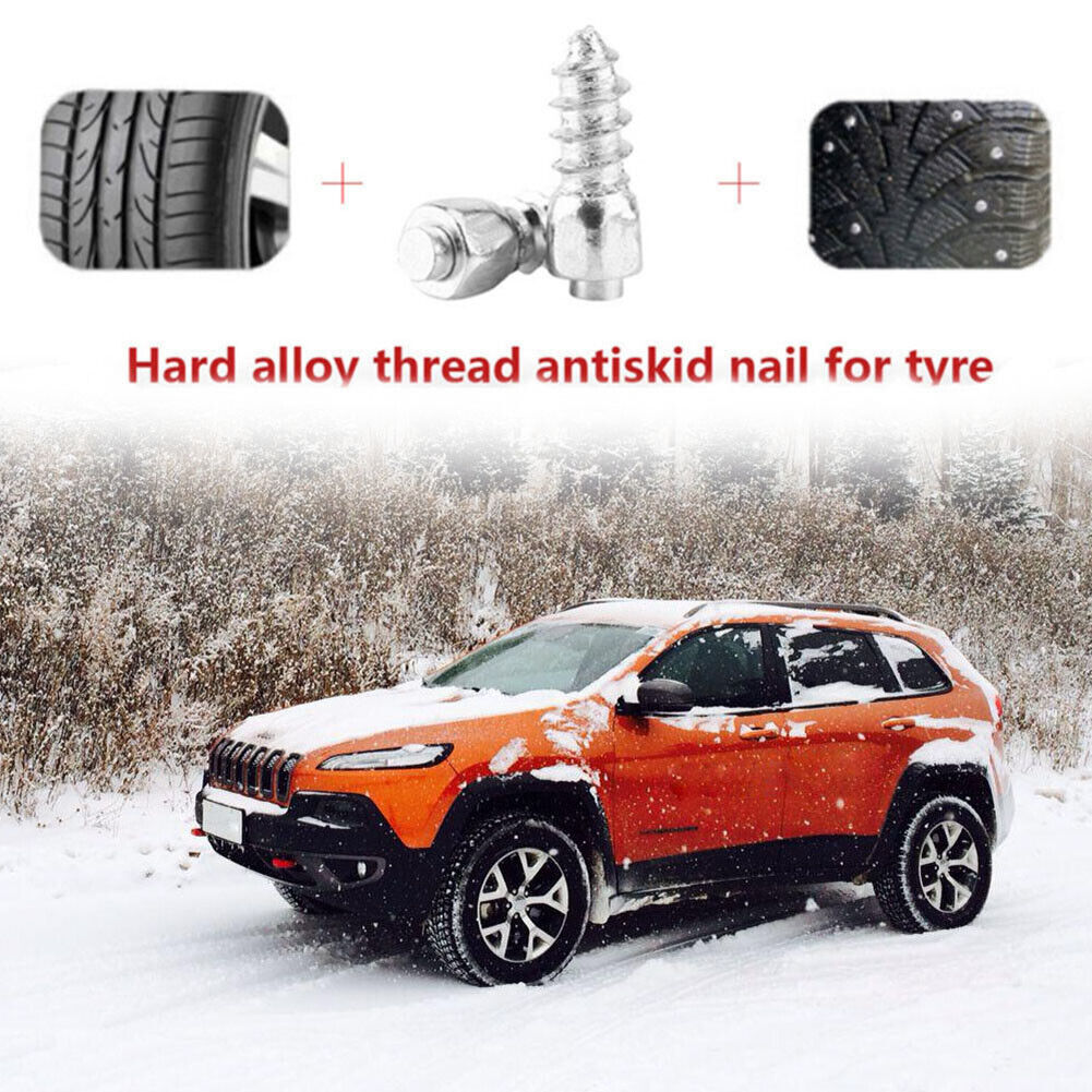 Car Tire Anti-Skid Screws Studs Tungsten Steel Snow Tire Spike Nail (50pcs)