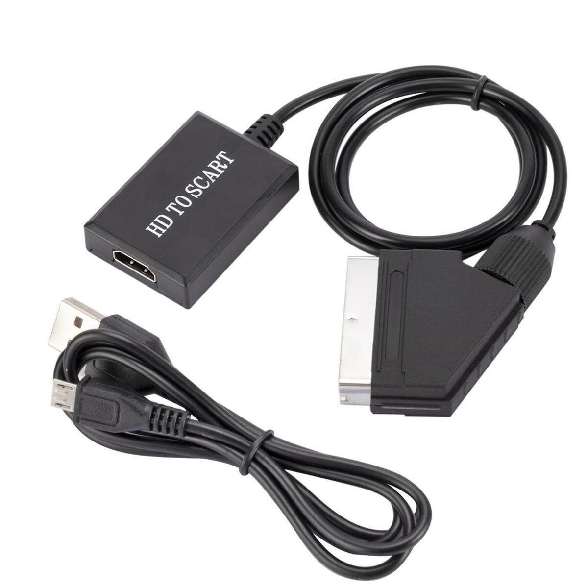 to  Converter 1080P for DVD  Sky Crt TVs W/ USB  Cable