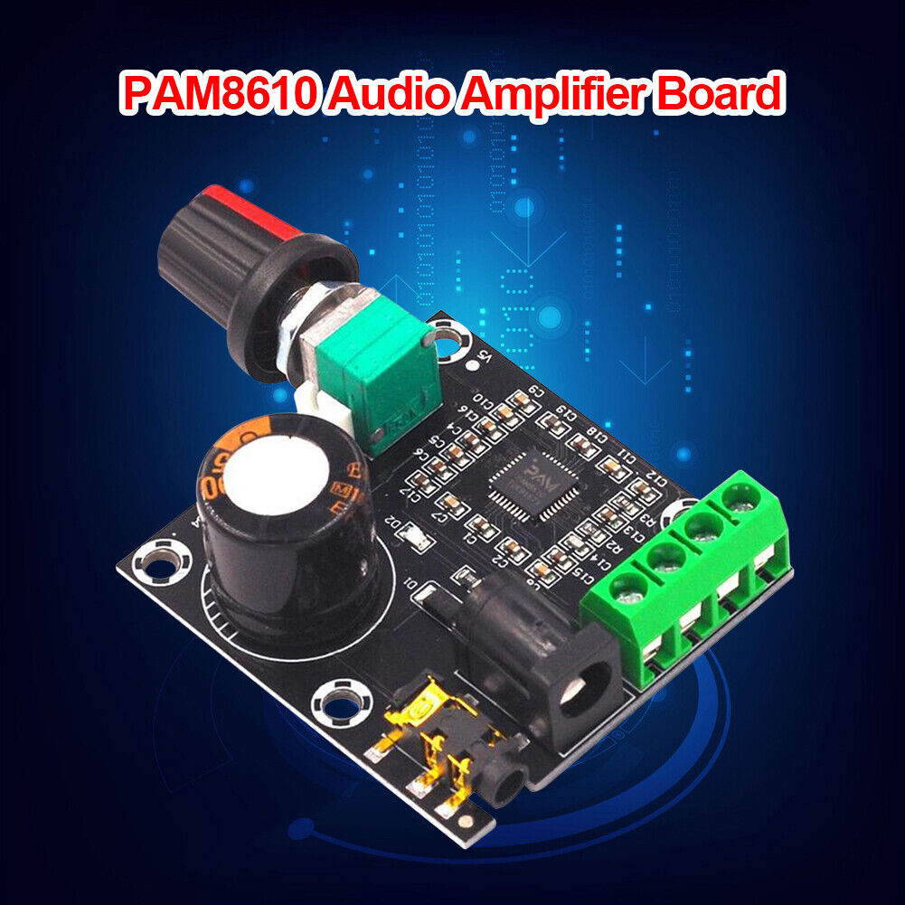 PAM8610 Class D Digital Stereo Audio Power Amplifier Module 15W+15W 12V DC