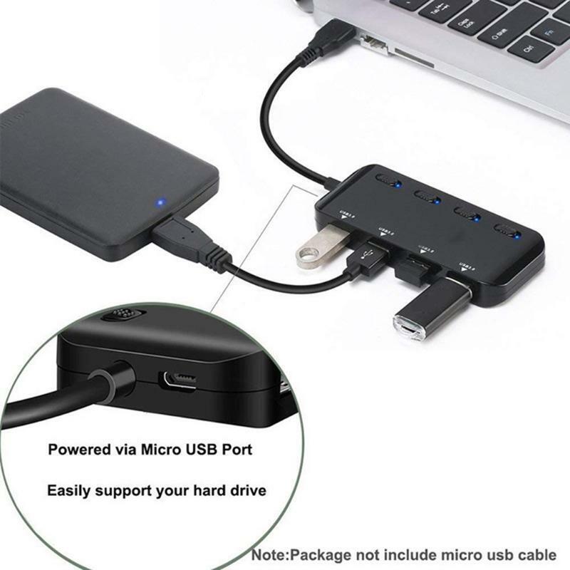 4-port Usb3.0 Hub 1 to 4 Splitter Usb 3.0 Hub Adapter High Speed 5Gbps 4 Ied