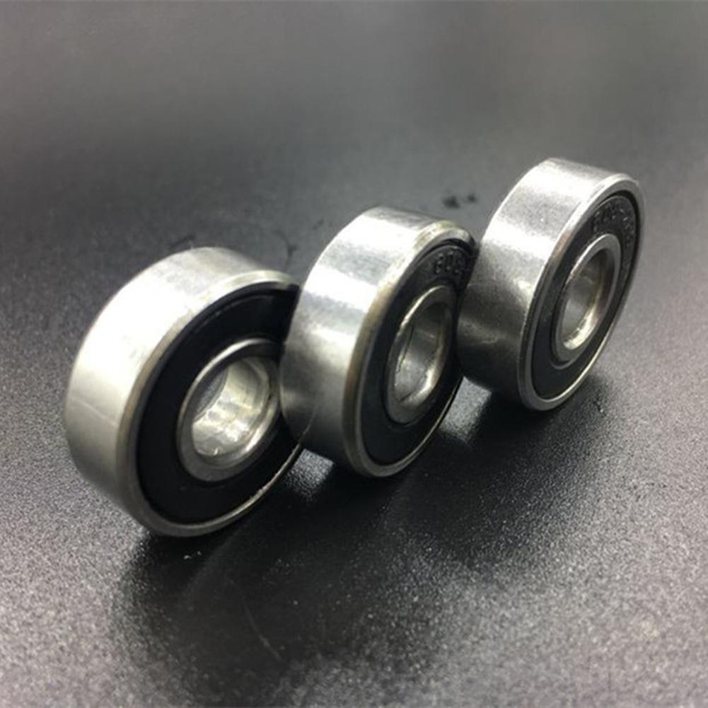 10pcs/set 608-2RS Rubber Cover Sealed Shafts Deep Groove Steel Ball Bearing