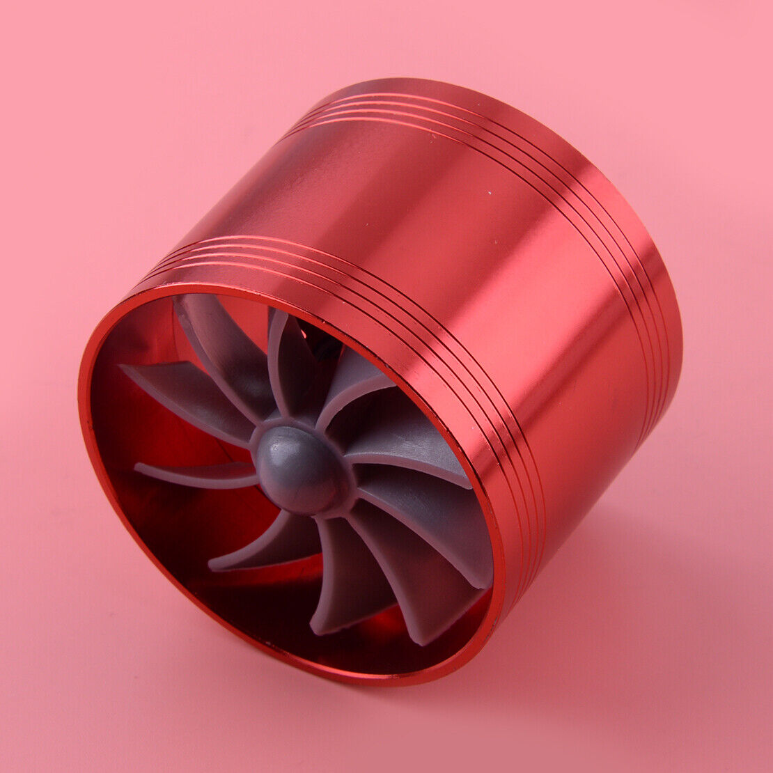 AIR INTAKE Single FAN SUPERCHARGER TURBO GAS FUEL VORTEX KIT SAVER Universal