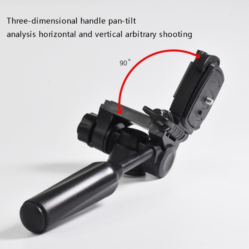 Tripod Pan Head, 360° Rotation 90° Tilt 3-D Tripod Head 3/8" Thread 1/4" Screw