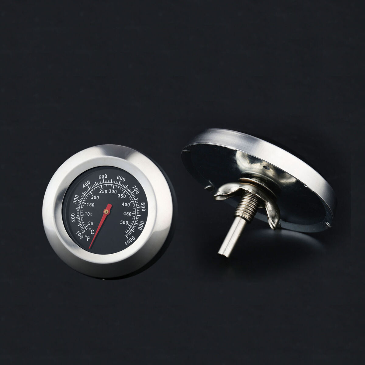 Outdoor Steel Temperature Gauge Barbecue BBQ Smoker Grill Thermometer 100-1000?