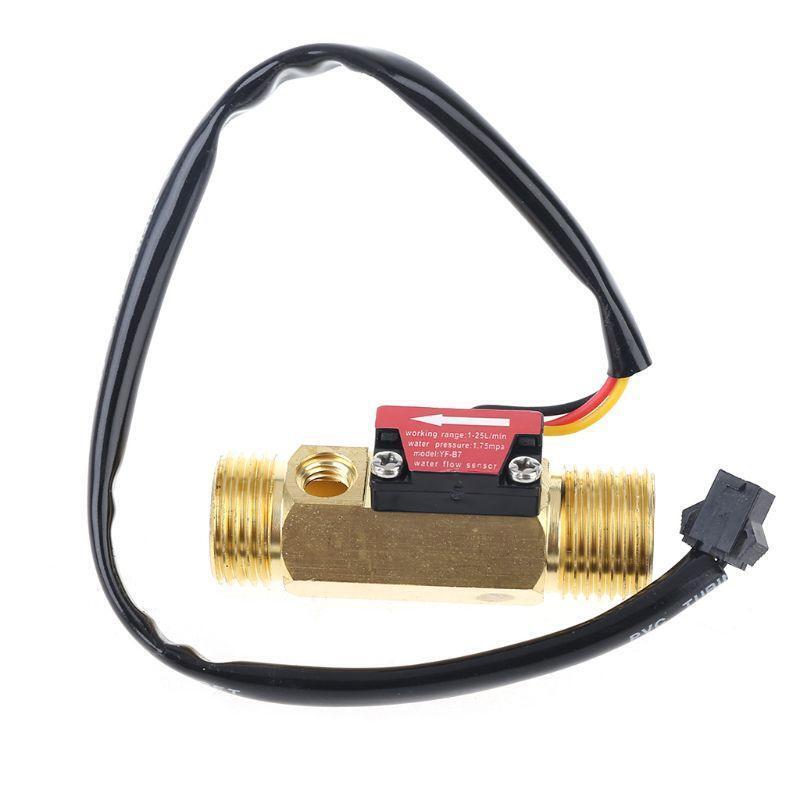 Digital Lcd Display Water Flow Sensor Meter Flowmeter Rotameter Temperature
