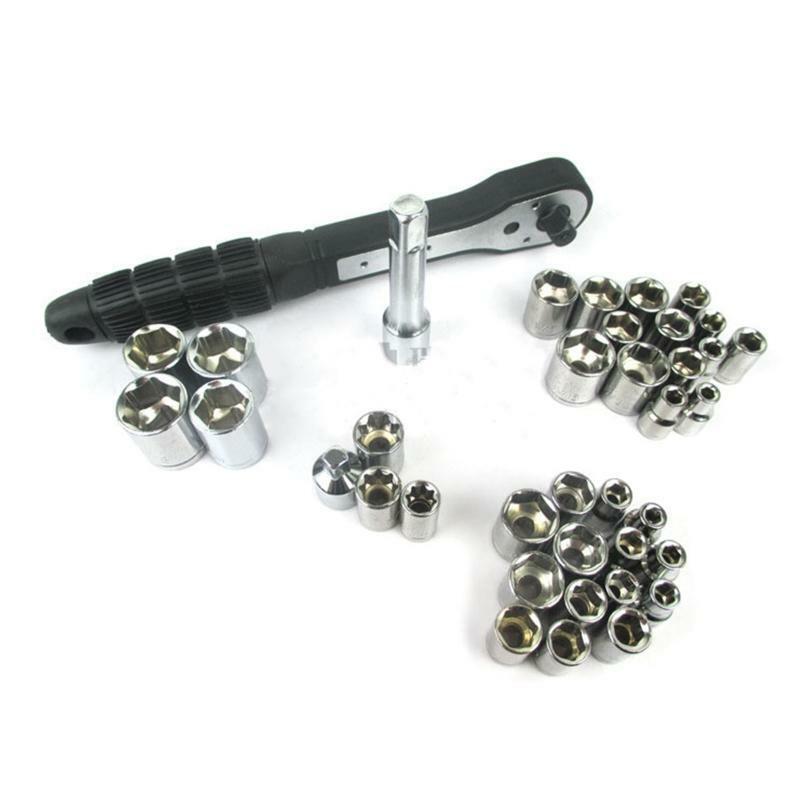 Socket Wrench Set Ratchet Sets Mechanic Tools Kit Bit Sockets for Automotive