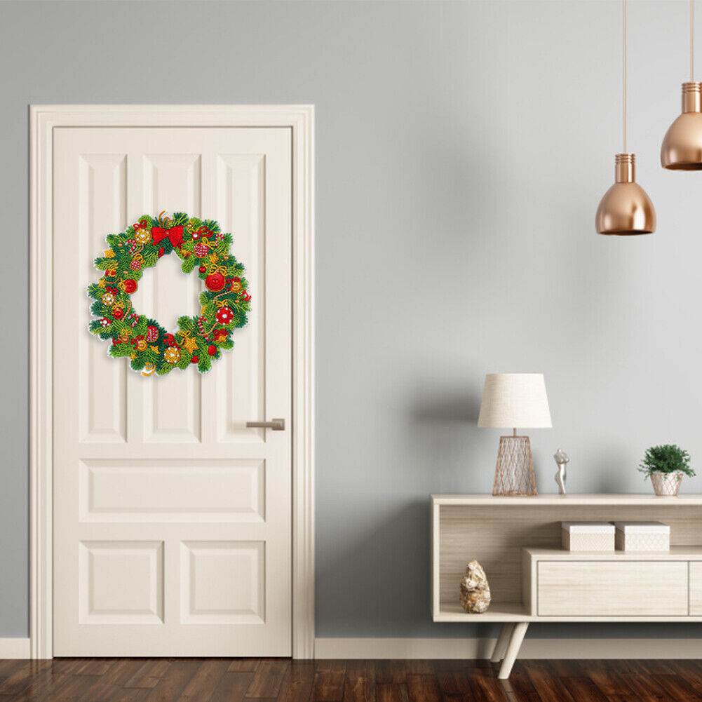 5D DIY Diamond Painting Wreath Christmas Picture Kit Garland Craft (WXQ040)