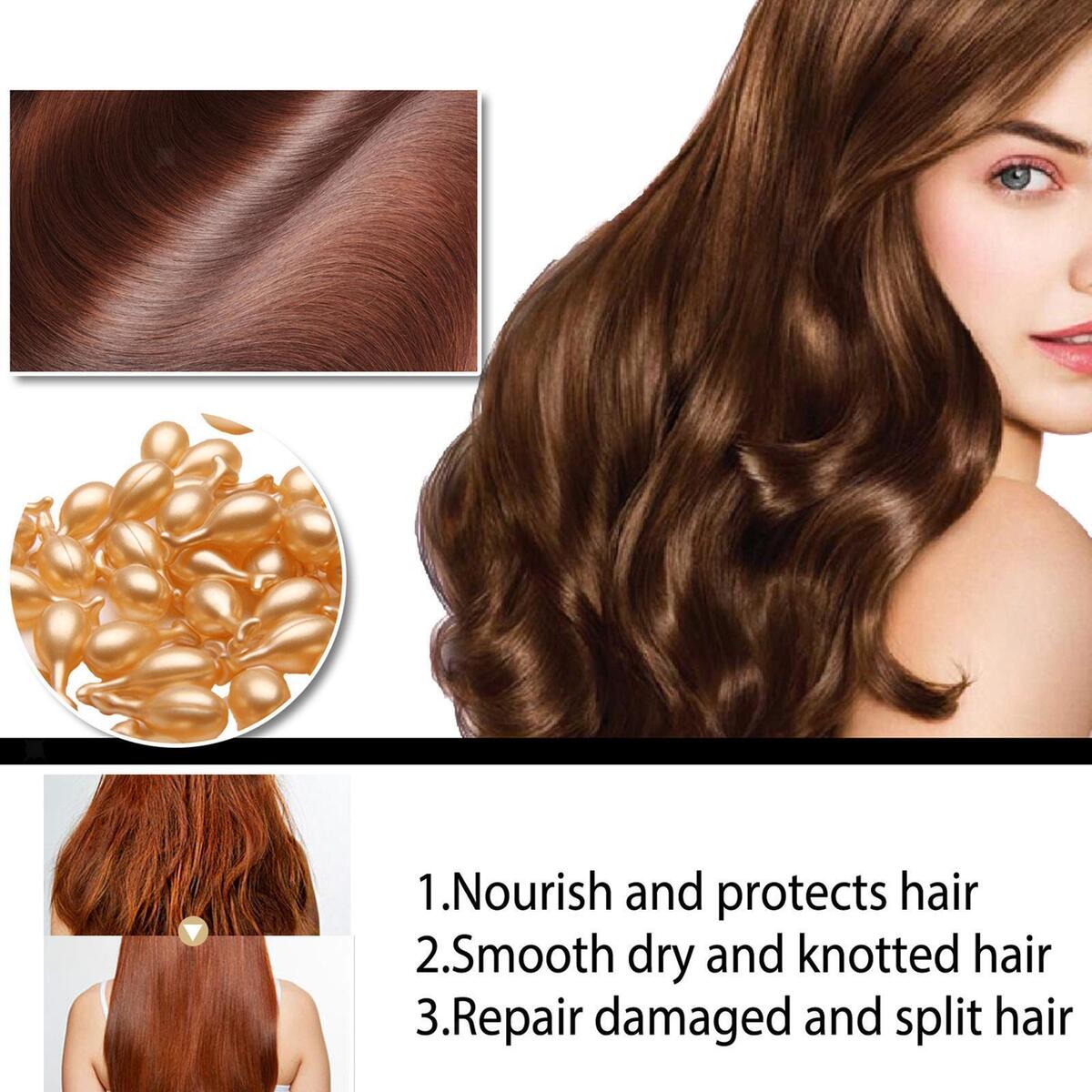 Hair Oil Capsules After Dyeing Anti Loss Anti Frizz Vitamins Complex Oil