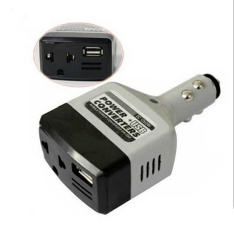 DC 12V/24V to AC 220V Car Inverter with USB Interface Auto Charger Converter