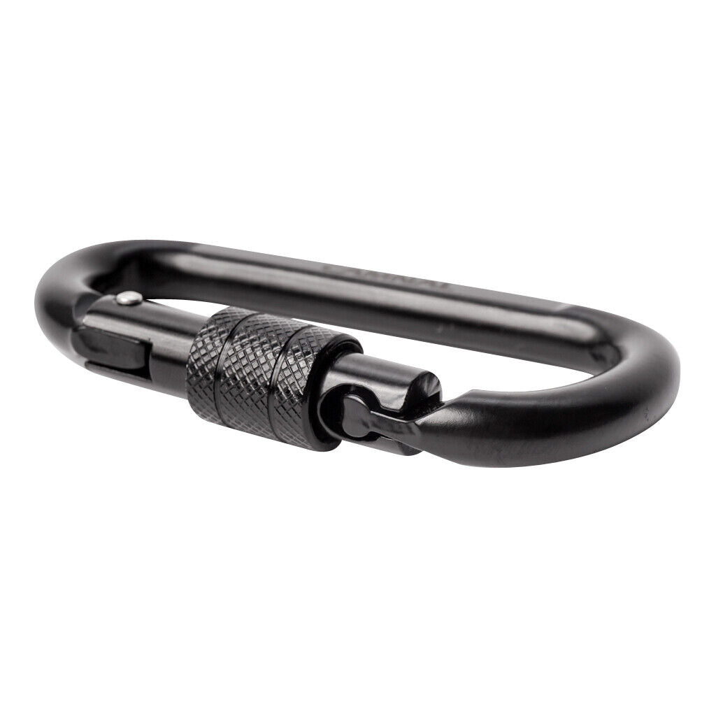 2 Pieces 30KN  Carbon Steel Screw  Outdoor Climbing Carabiner