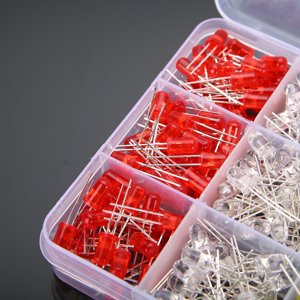500Pcs/box 5mm LED Light White/Yellow/Red/Blue/Green Assortment Diodes Kit DIY