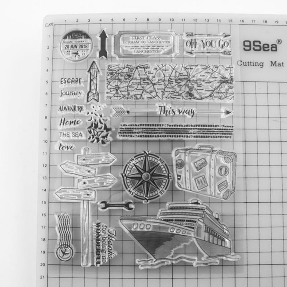 Journey Silicone Transparent Seals Clear Stamps for DIY Scrapbooking Photo