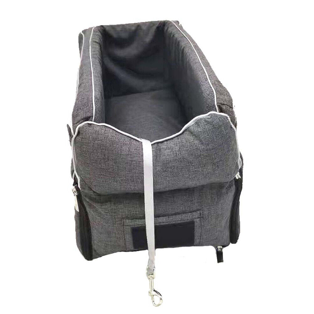 Pet Cats Puppy Car Bag Pad with Seat Belts Removable Anti-Dirty Seat Nest