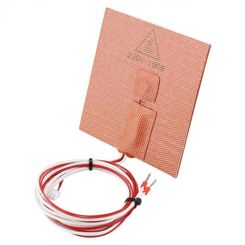 100W Silicone Rubber Heater Mat Pad w Relay Strong Adhesive Heating Thermistor