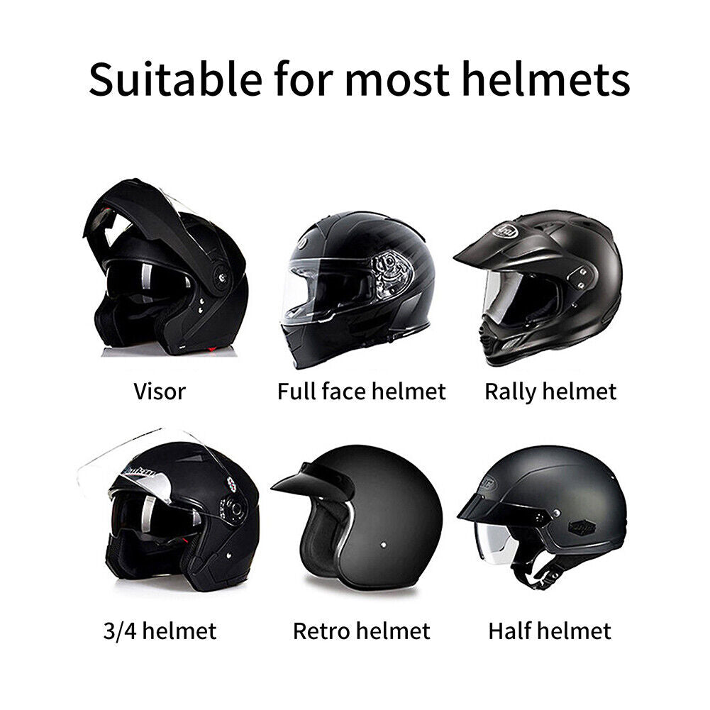 T6 Wireless Bluetooth-compatible Stereo Motorcycle Helmet Headsets with Mic