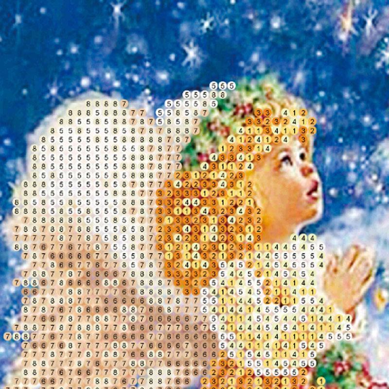 Angel Girl&Xmas Tree Embroidery 5D Diamond Painting DIY Cross Stitch Home Decor