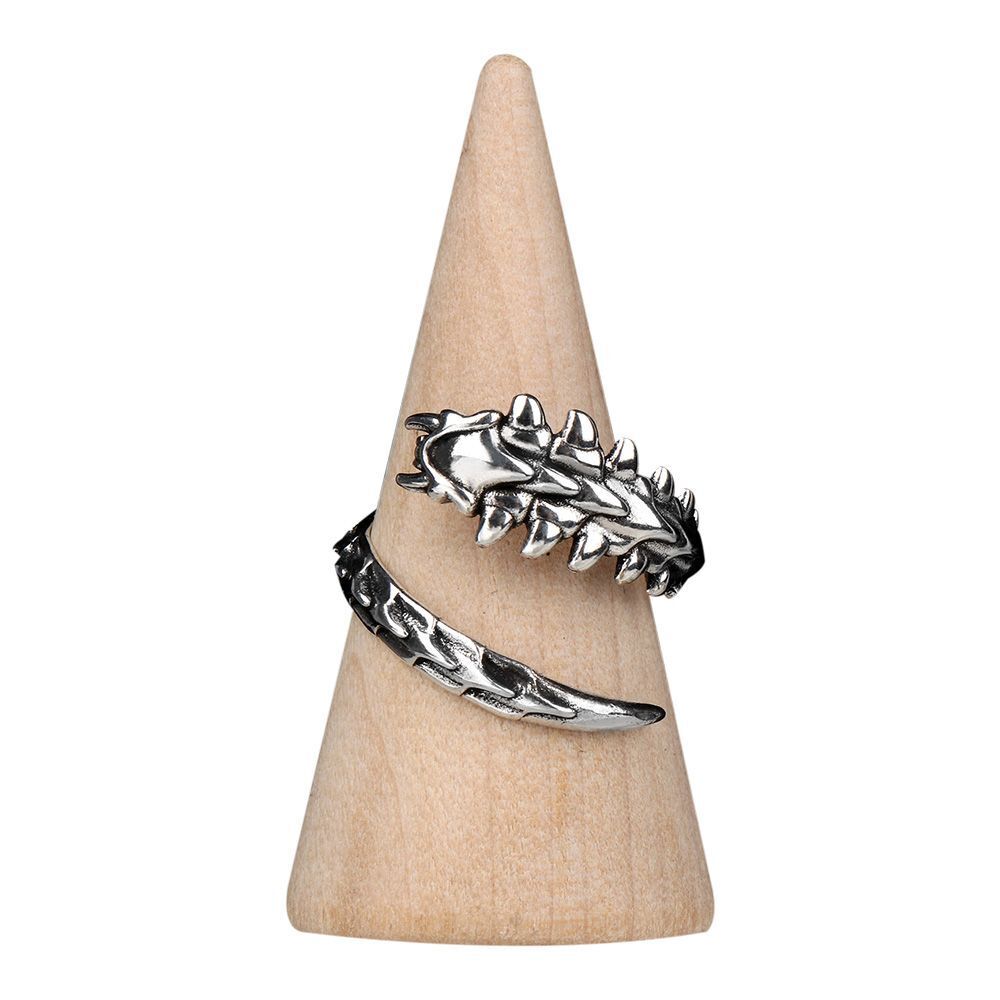Coiled Bone Jewelry Accessories Punk Style Hip Hop Centipede Ring Open Rings
