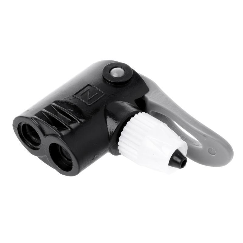 Bike Bicycle Pump Nozzle Valve Connector Adapter Dual Head Pumping Parts Tools