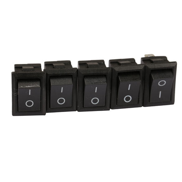 20pcs On/Off Rocker Switch Switches for Cars Motors Water Dispensers Black