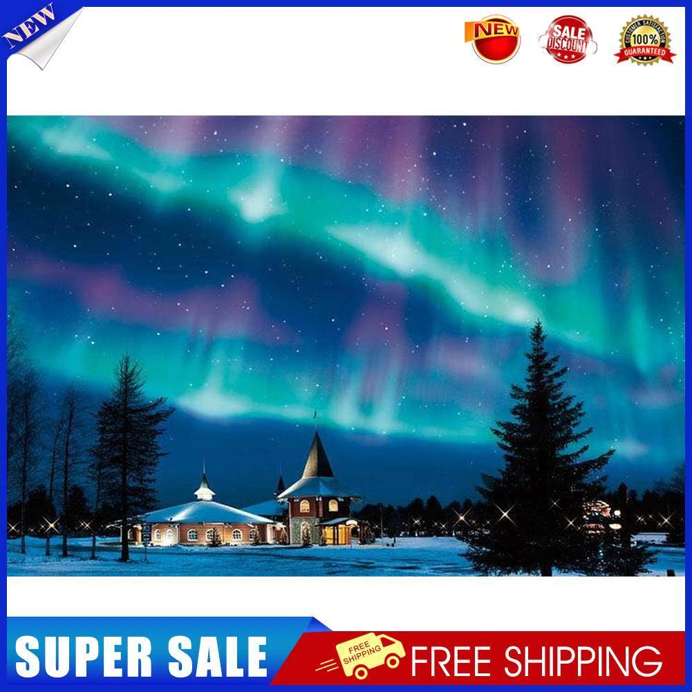 Polar Lights Full Drill Round Diamond Painting Mosaic Picture for Bead Art