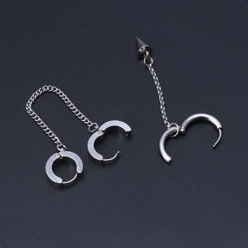 KPOP Korean Idols Earrings Long Tassel Earrings Nice Asymmetric Pendant Earrings