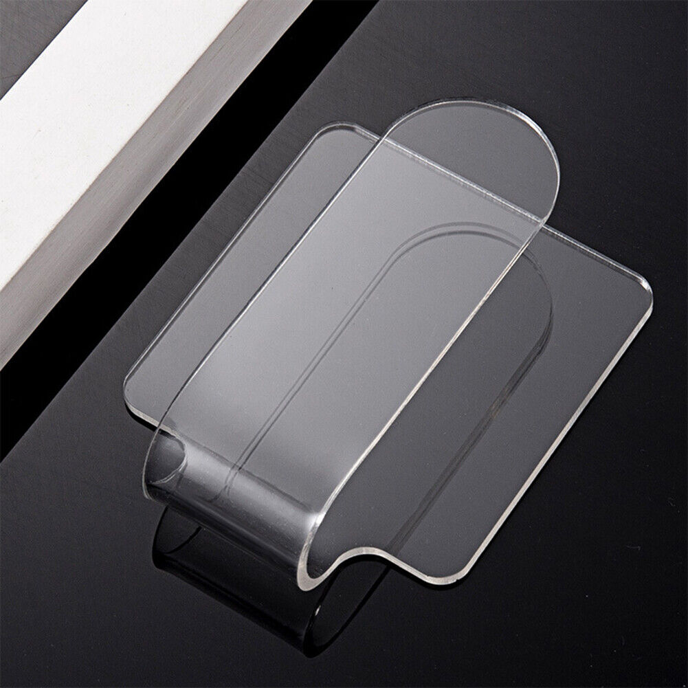 Acrylic Handheld Nail Art Palette Clear Makeup Color Mixing Holder Tray