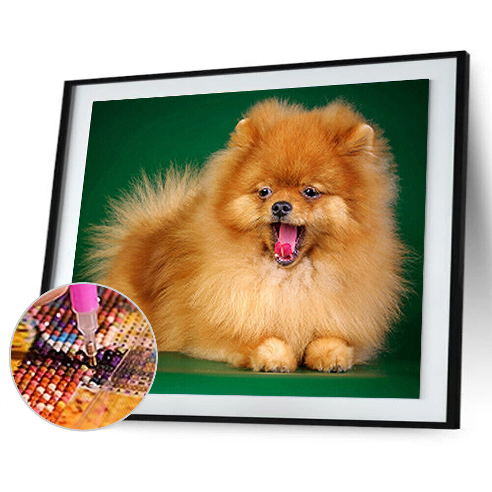 5D DIY Cute Dog Diamond Painting Cross Stitch Embroidery Home Decor Craft