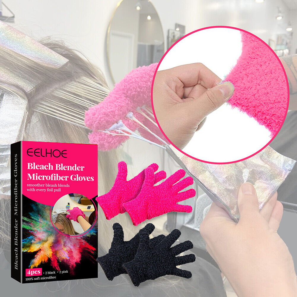 Home Microfiber Hair Dyed Gloves Durable Salons Hairdressing Tools Set