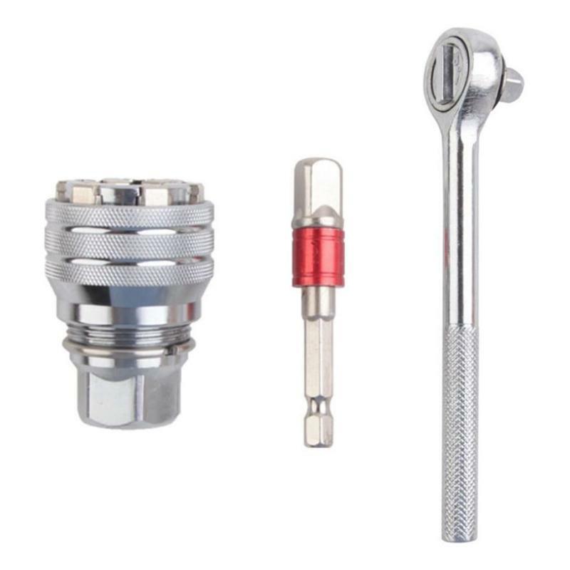 High Speed Steel Ratchet Wrench 10-19 Upgrade Adjustable Socket 3/8 Colored Post
