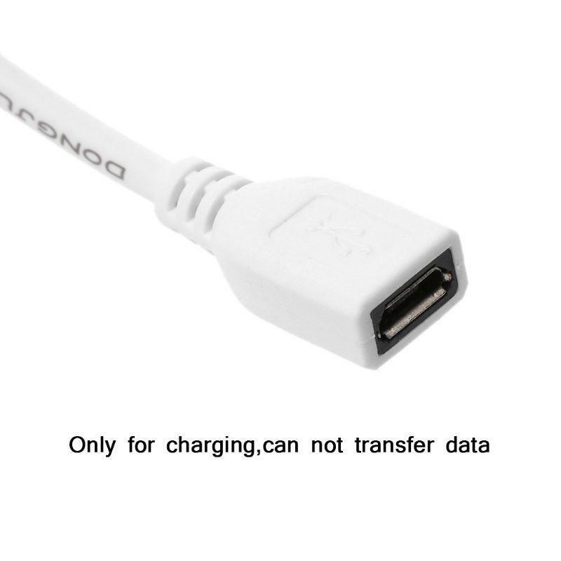 Micro USB Female to Male Power Supply Extension Cable With On Off Switch