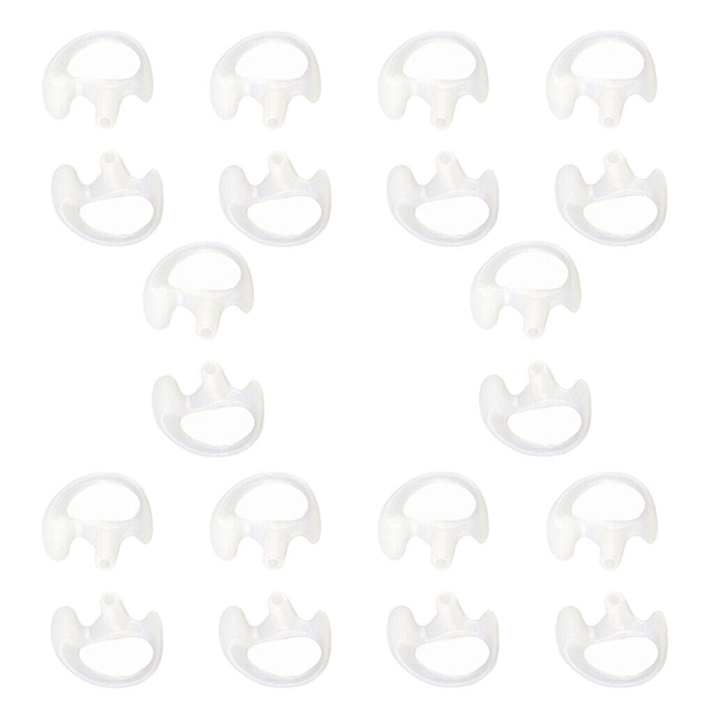 20 Pcs Silicone Earbud for  Acoustic Tube Earpiece   Radio