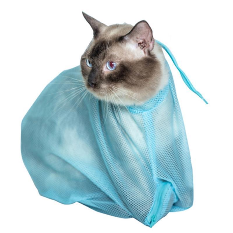 Portable Breathable Cat Grooming Restraint Bag Pet Durable Bath Washing Shower