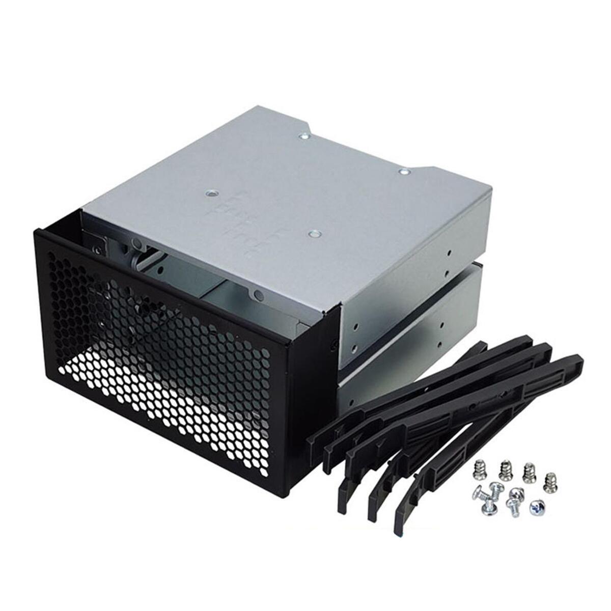 Dovewill 3 Slots 3.5" inch HDD Hard Drive Cage Bracket SATA Enclosure Tray Caddy