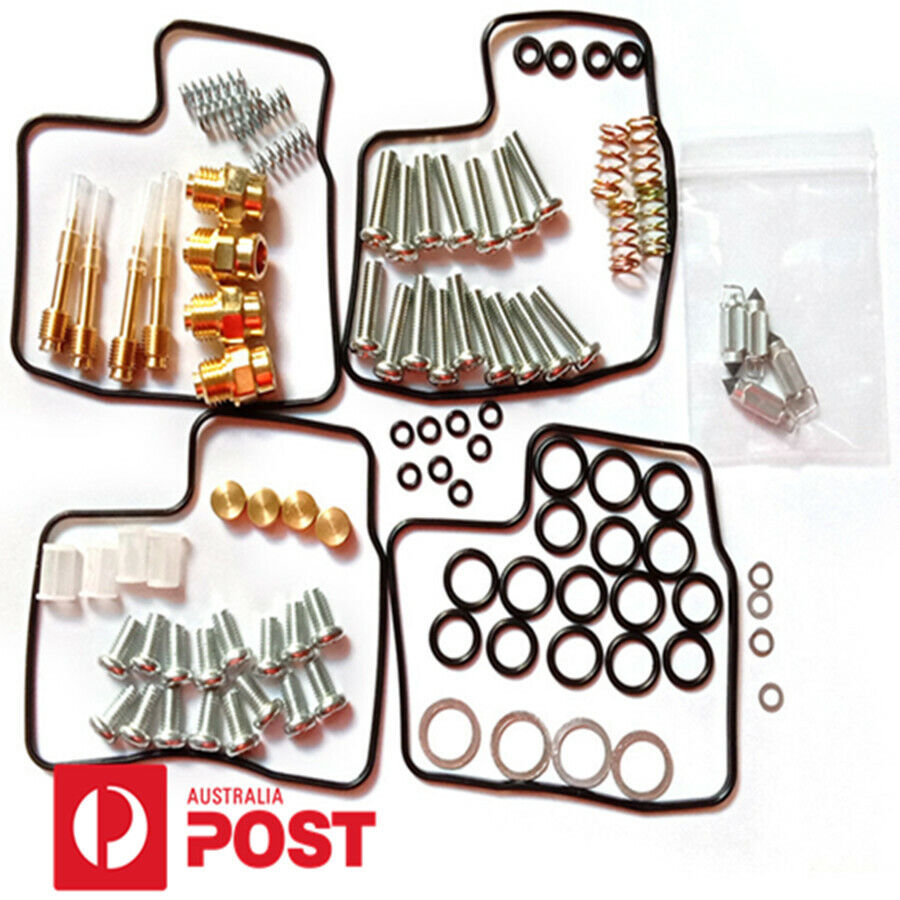 4 Sets for VF700C VF700F VF750F Carburetor Repair Kit w/ Gasket Screw Spring