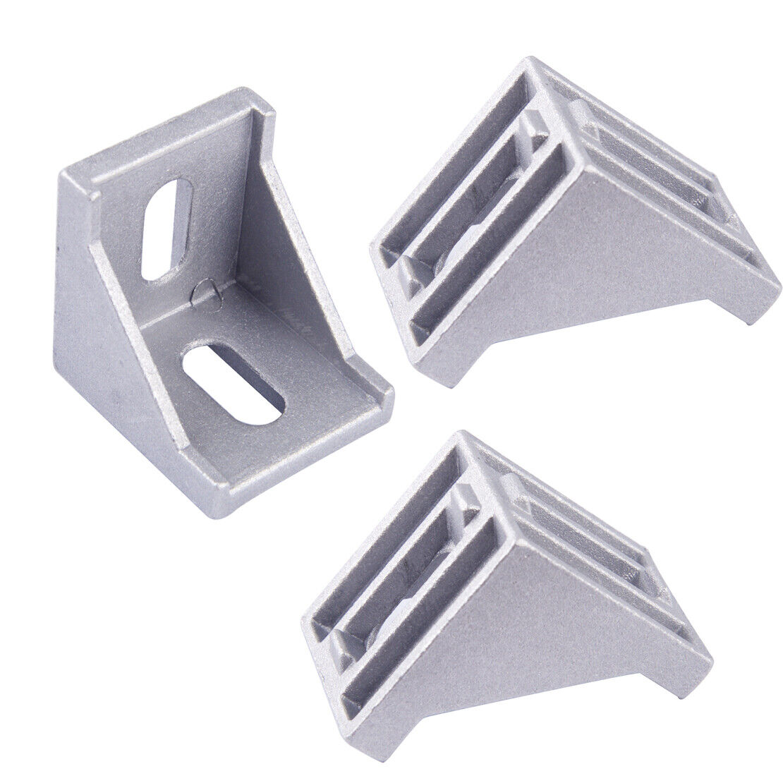 10x L Shape 40x40mm Corner Brace Joint Right Angle Bracket Aluminum Fastener Li