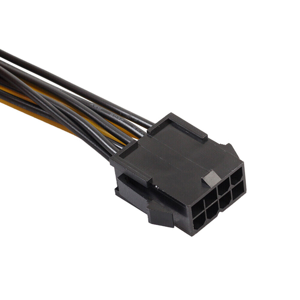 30cm CPU 8Pin to Graphics Video Card Double 8Pin (6Pin+2Pin) Power Cable