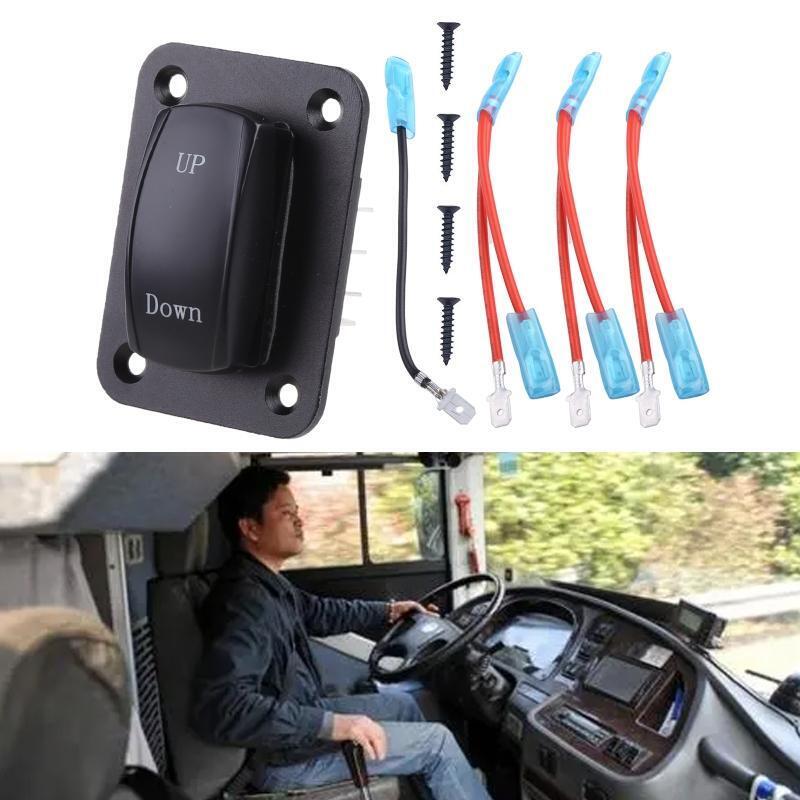 Multi Port Sockets 2 Lights Rocker RV Car Marine Boat On/Off Toggle Switch Panel