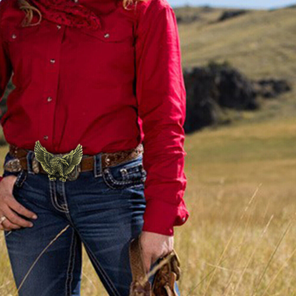 Alloy Western Eagle Belt Buckle Cowboy Jeans Accessories for Women Men