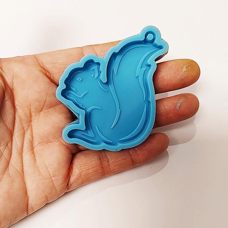 Squirrel Shape Silicone Molds for DIY Keychain Pendant Unique Gift Women Girl